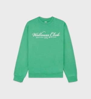 Men's Sporty And Rich 1800 Health Crewneck Sweatshirts White | o6Fw2v8mSIm