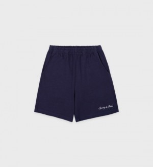 Men's Sporty And Rich Syracuse Gym Shorts Navy / White | cM0Cl28ww4k