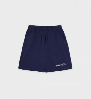 Men's Sporty And Rich Tank Gym Shorts Navy | TiFGcU0uEL9