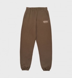 Men's Sporty And Rich Upper East Side Sweatpants Grey / Cream | OgK8vhZ0u7f