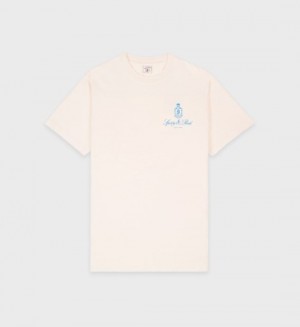 Men's Sporty And Rich Vendome T Shirts Cream | OtskFfgRTh7