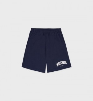 Men's Sporty And Rich Wellness Ivy Gym Shorts Navy | o3asZ92Cjj3