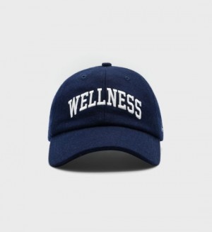 Men's Sporty And Rich Wellness Ivy Wool Cap Navy | rMFeBCsedz1