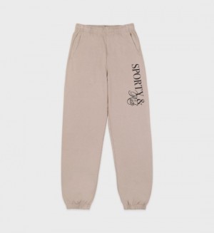 Women's Sporty And Rich SR Initiative Sweatpants Black | WI0h7zqYait