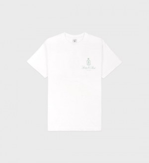 Women's Sporty And Rich Vendome T Shirts White / Olive | KfWwH7NQaTA