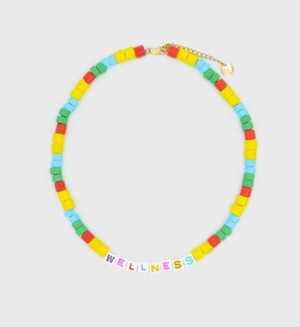 Women's Sporty And Rich Wellness Bead Necklace Jewelry Multicolor | KUSOKINN0qj