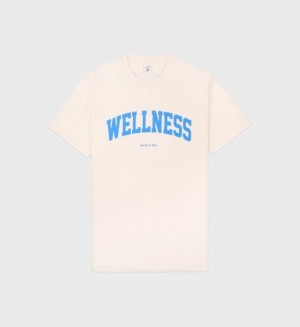 Women's Sporty And Rich Wellness Ivy T Shirts Cream | uv31VVlxphK