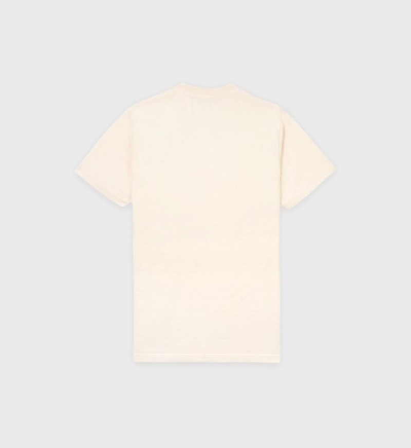 Men's Sporty And Rich Health & Wellness T Shirts Cream / Navy | KqdNFSE3M67