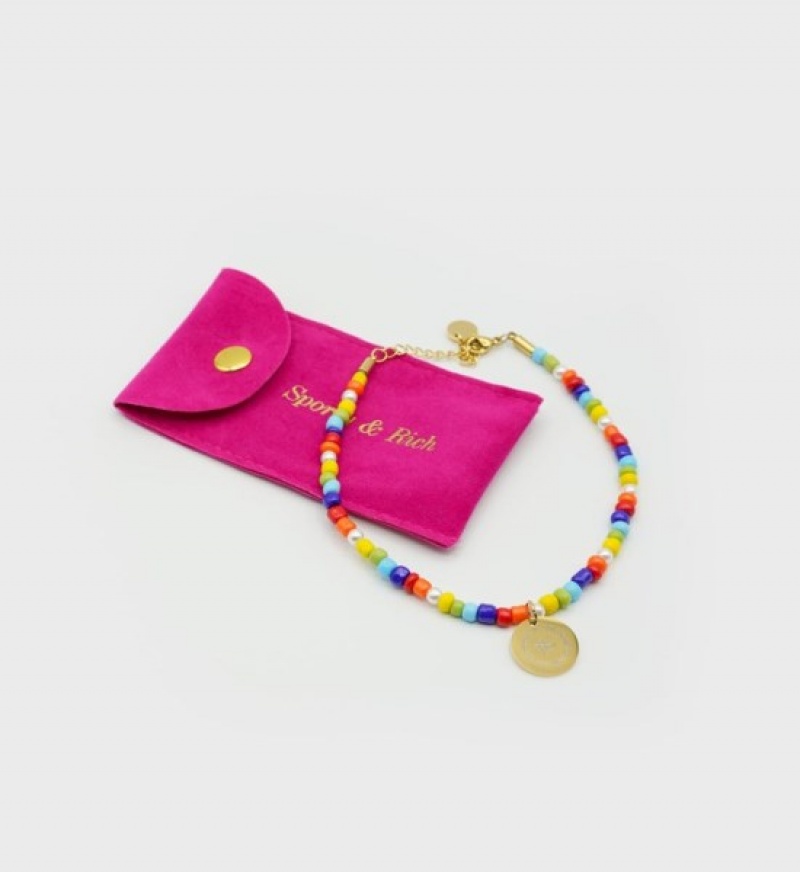 Women's Sporty And Rich Beaded Anklet Jewelry Multicolor | 77aFNz6FavR