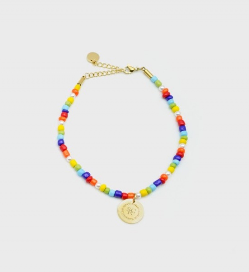 Women\'s Sporty And Rich Beaded Anklet Jewelry Multicolor | 77aFNz6FavR