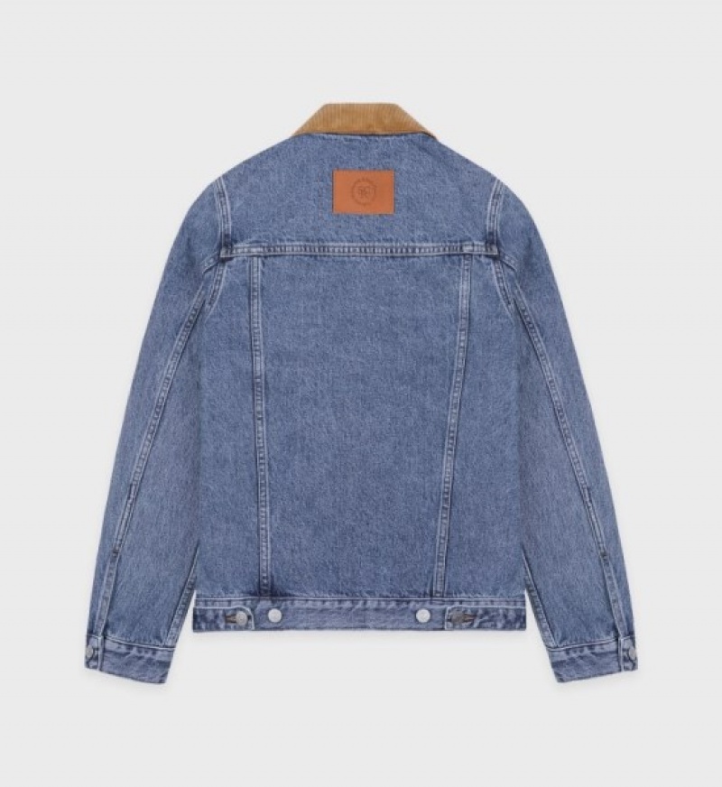 Women's Sporty And Rich Denim Jackets Blue | Q0l5mWbi7ZU