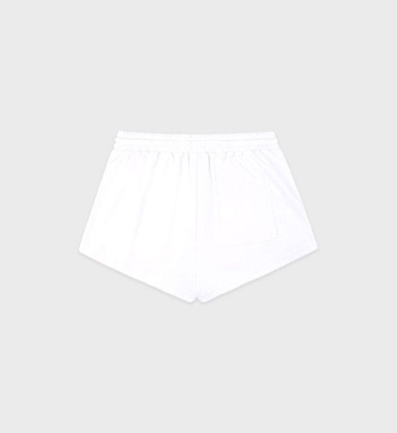 Women's Sporty And Rich Serif Logo Roller Shorts White | kf0X52ceaxb